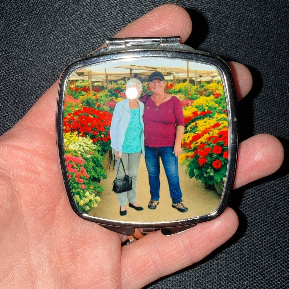 Custom Photo Compact Mirror hand made Personalized Gift
